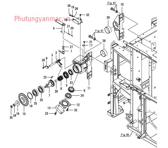 Ống nối (buồng cấp lúa) 1